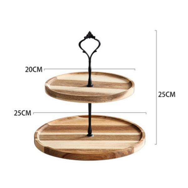 Detachable Cupcake Dessert Stand Wooden European Style - Spiritwood kitchen