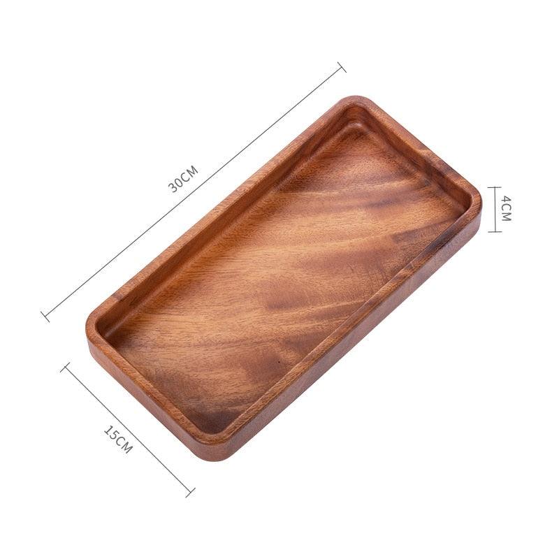 South American walnut rectangular tray - Spiritwood kitchen