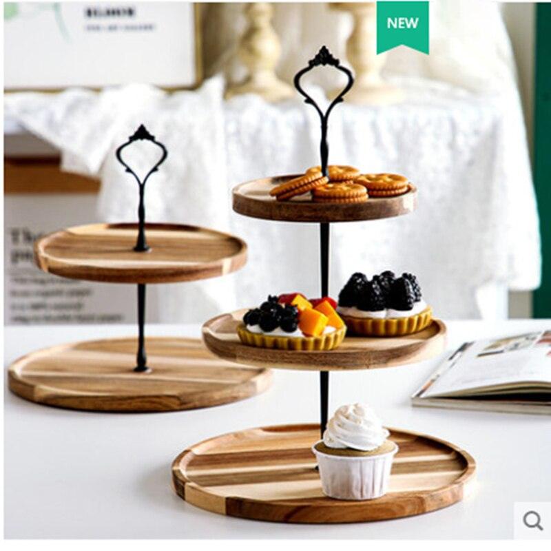 Detachable Cupcake Dessert Stand Wooden European Style - Spiritwood kitchen