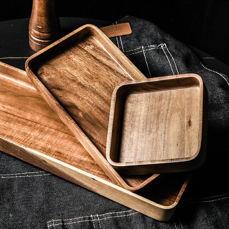 Acacia Wood Serving Tray - Spiritwood kitchen