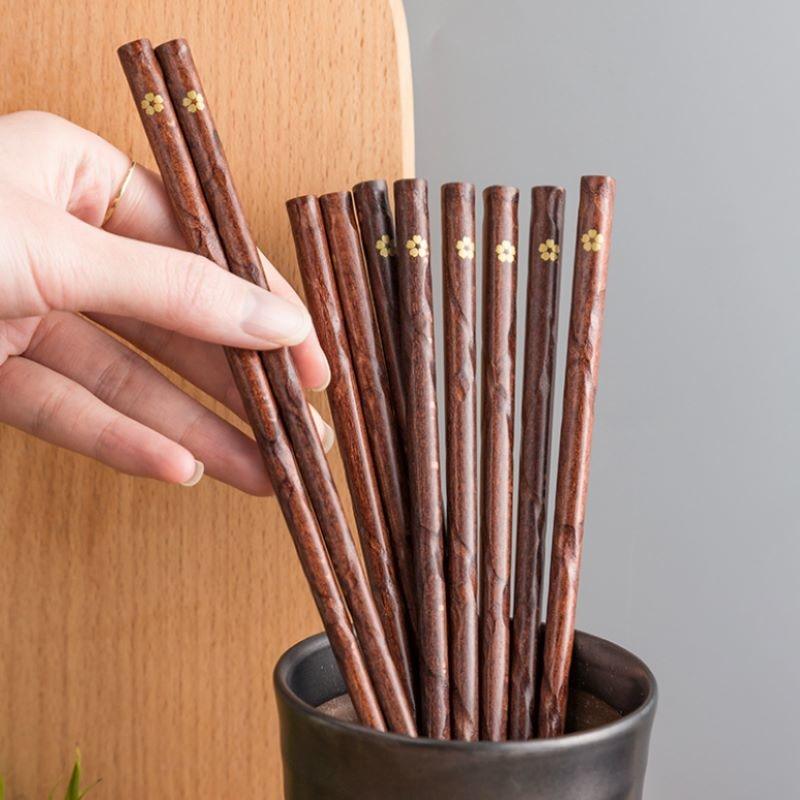 10 Pairs Cherry Blossom Chopsticks - Spiritwood kitchen