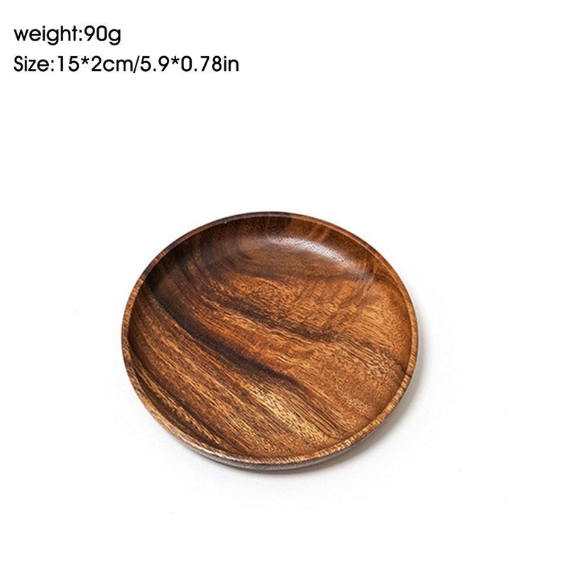 Acacia Wood Dinner Plates - Spiritwood kitchen