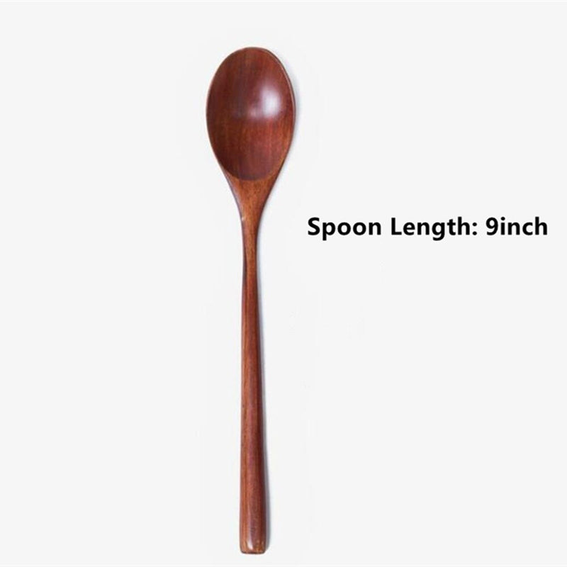 6 piece Long Wooden Spoon