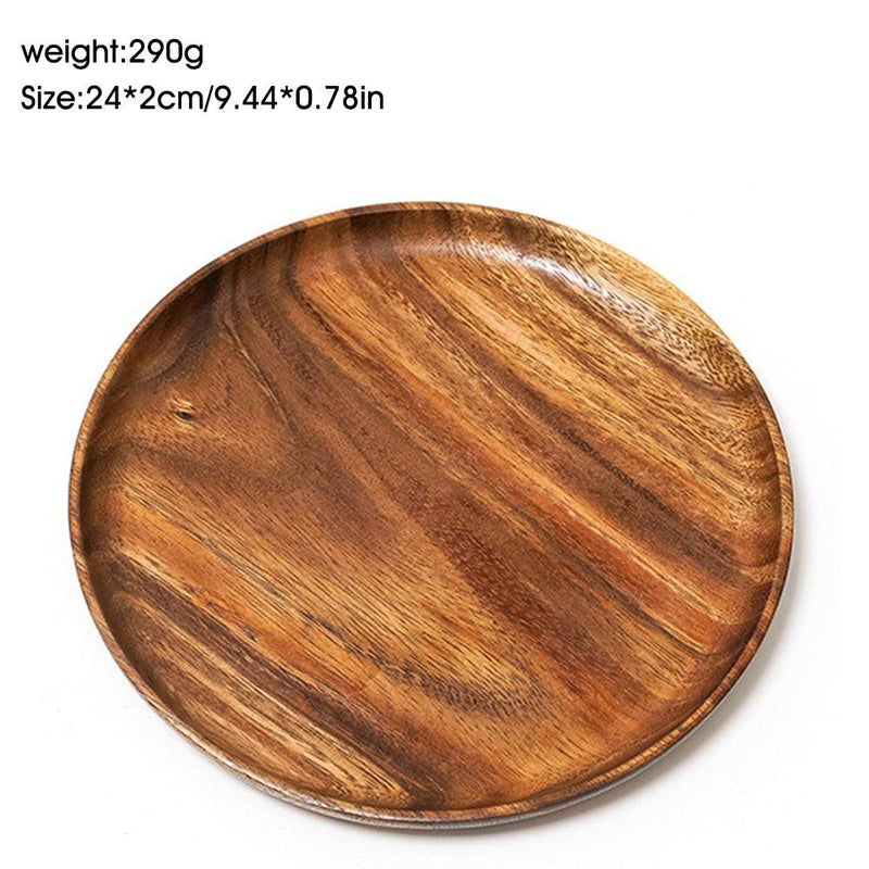 Acacia Wood Dinner Plates - Spiritwood kitchen