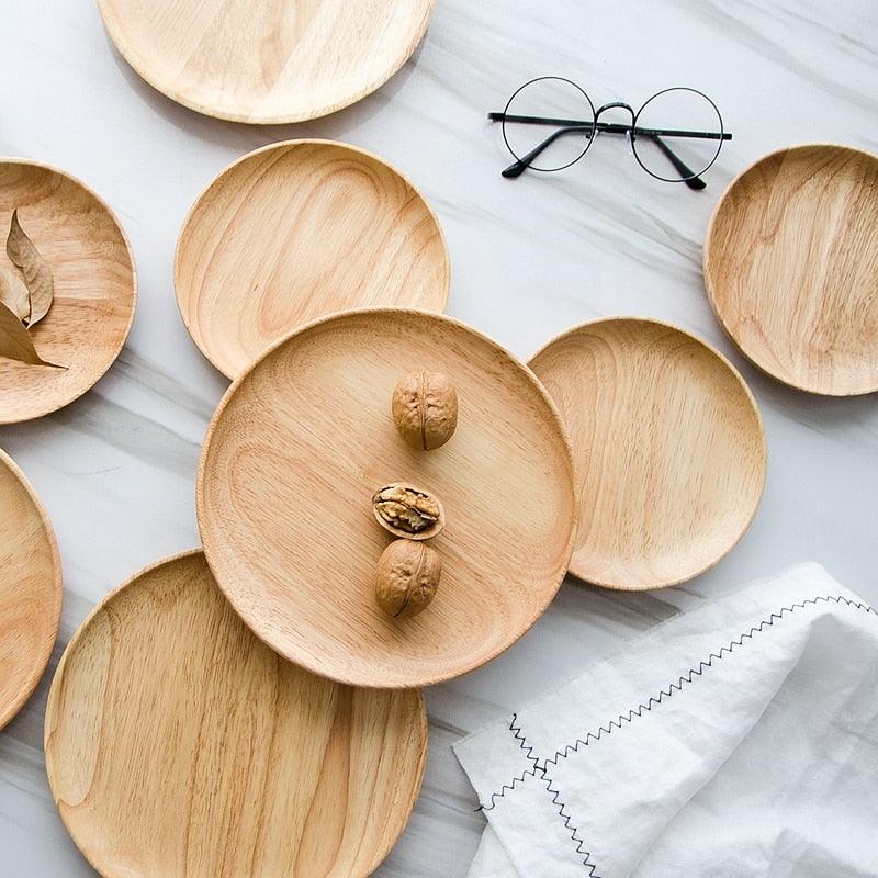 Round Wooden Plates - Spiritwood kitchen