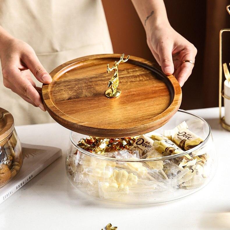 Nordic Golden Deer Fruit Basin - Spiritwood kitchen