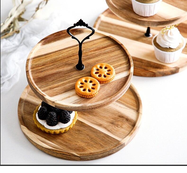 Detachable Cupcake Dessert Stand Wooden European Style - Spiritwood kitchen