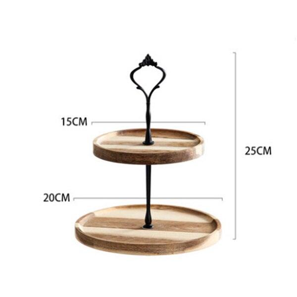 Detachable Cupcake Dessert Stand Wooden European Style - Spiritwood kitchen