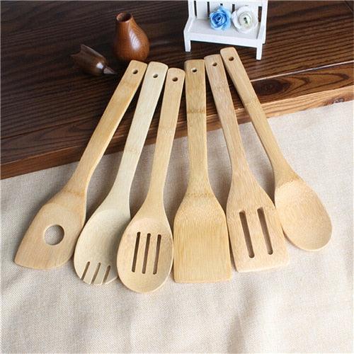 Bamboo Tool Mixing Set - Spiritwood kitchen