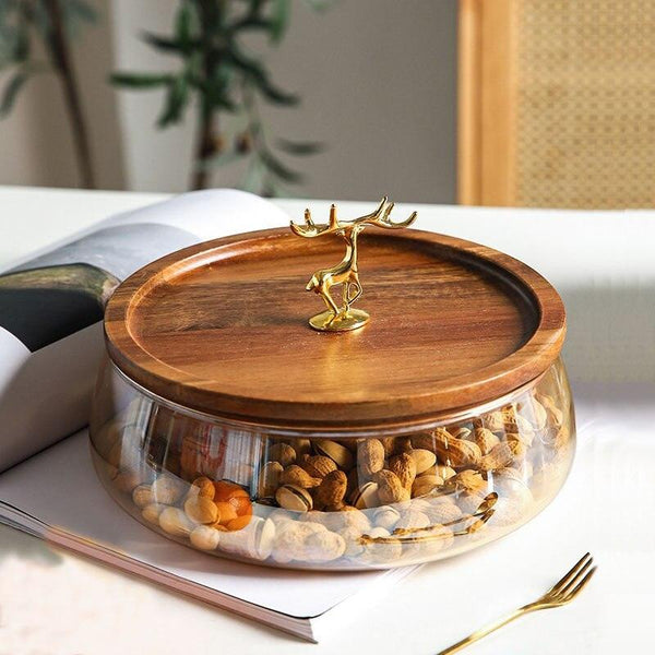 Nordic Golden Deer Fruit Basin - Spiritwood kitchen