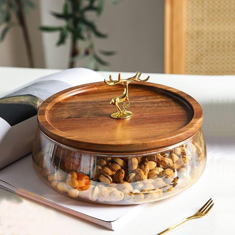 Nordic Golden Deer Fruit Basin - Spiritwood kitchen