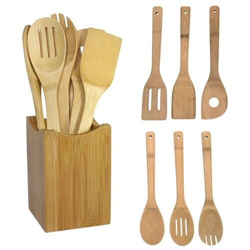 Bamboo Tool Mixing Set - Spiritwood kitchen