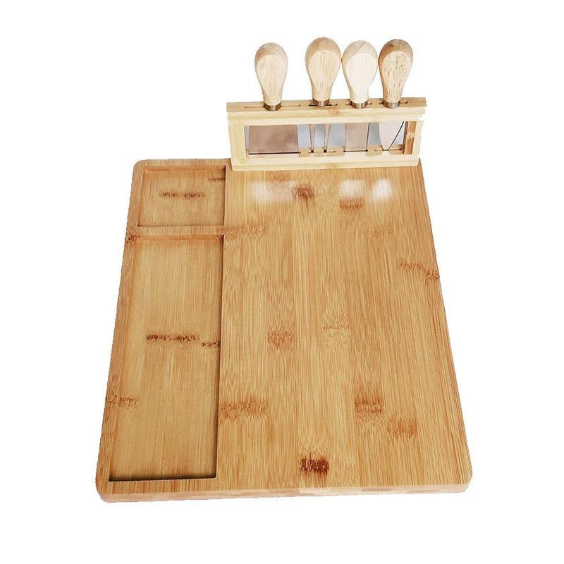 Bamboo Cheese Board Set