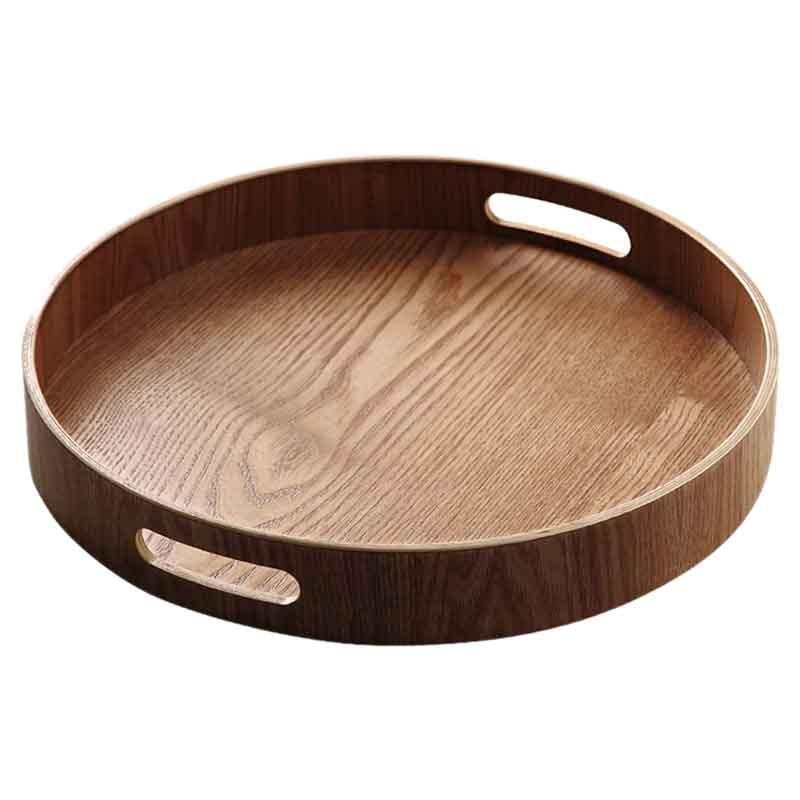 Round Serving Bamboo Wooden Tray - Spiritwood kitchen