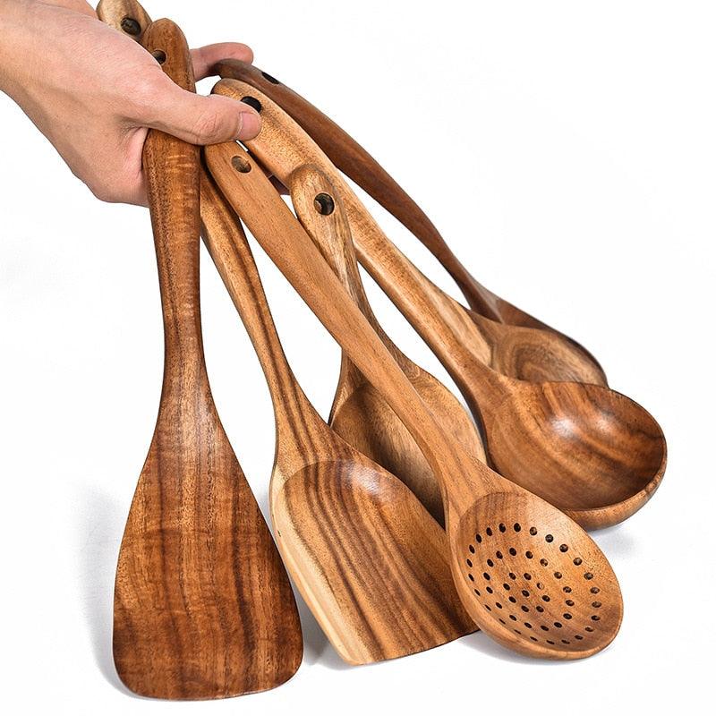 Teak spatula - Spiritwood kitchen