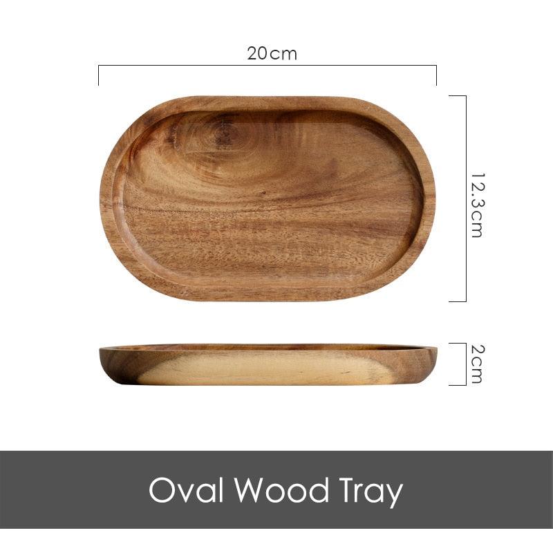 Acacia Wood Serving Tray - Spiritwood kitchen