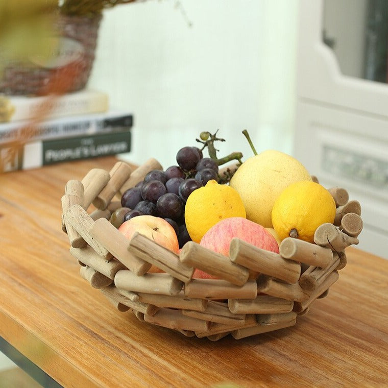 Handmade Wooden Fruit Bowl