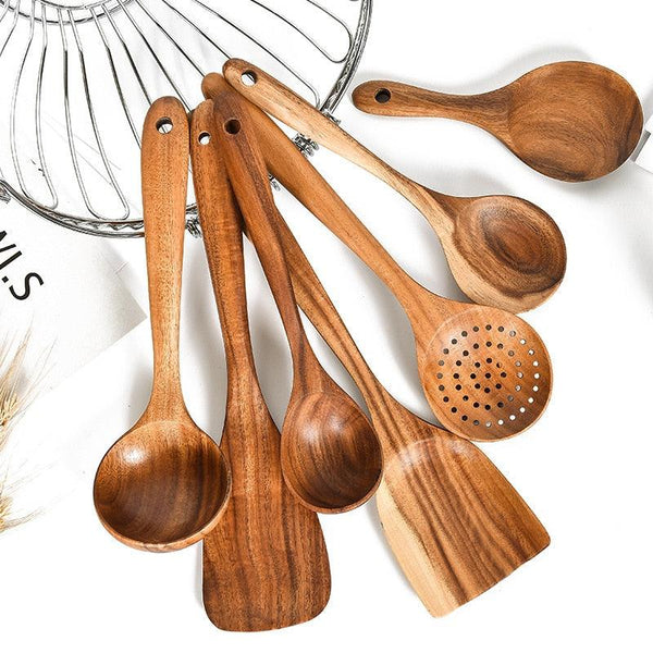 Teak spatula - Spiritwood kitchen