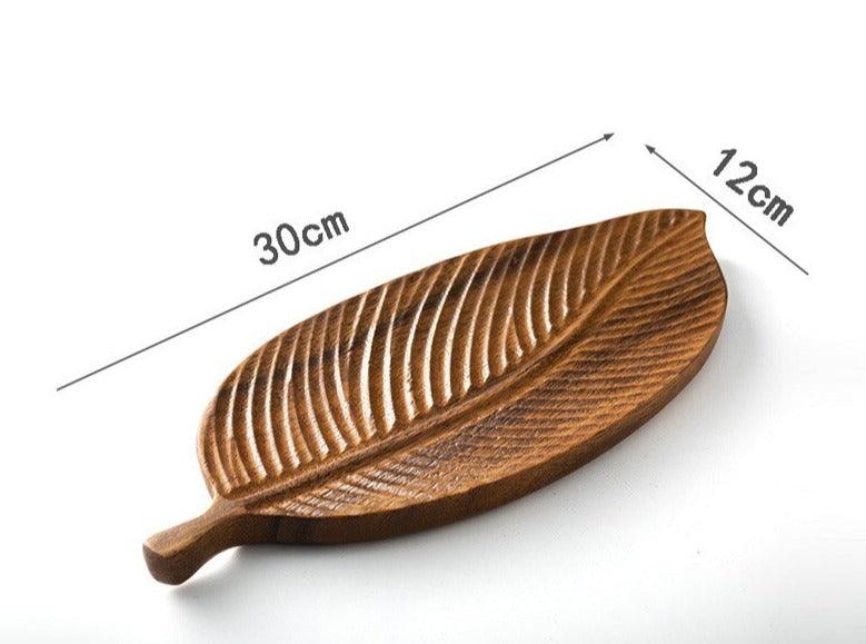 South America Walnut Handmade Leaf Tray - Spiritwood kitchen