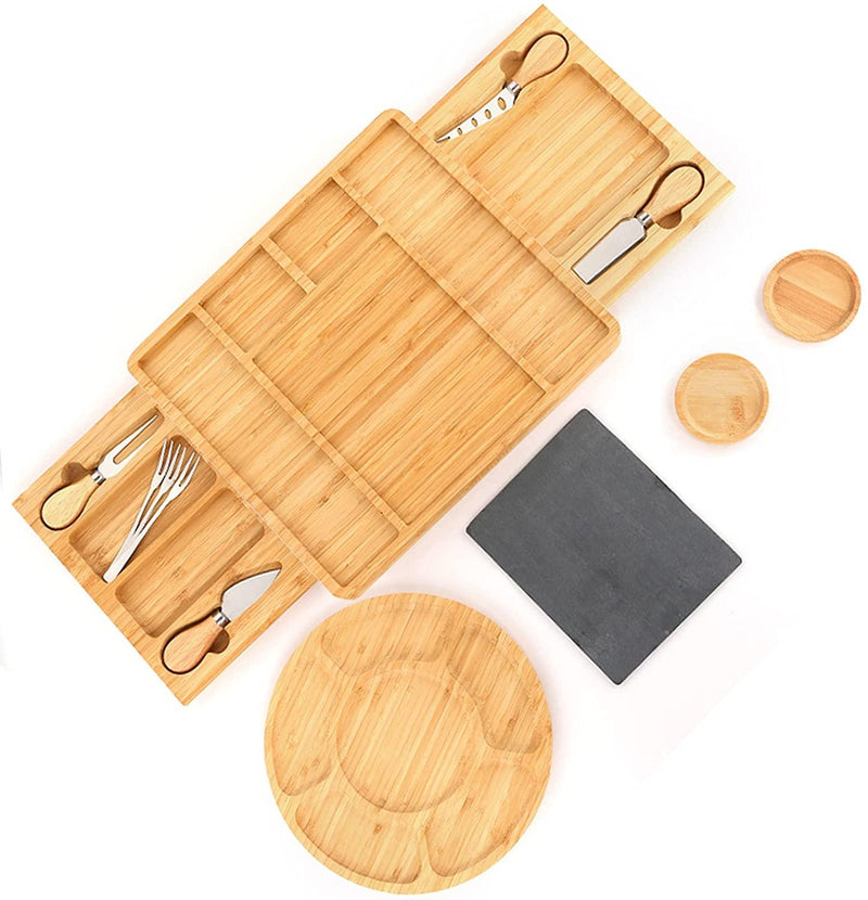 Large Bamboo Charcuterie Board Set - Spiritwood kitchen