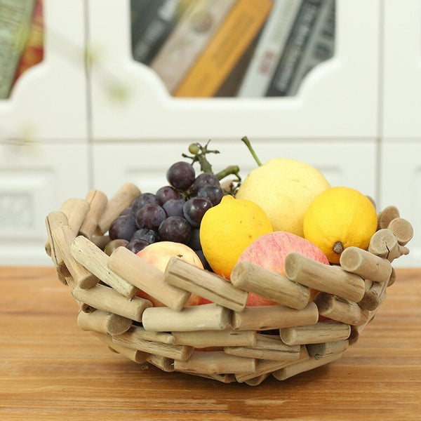 Handmade Wooden Fruit Bowl