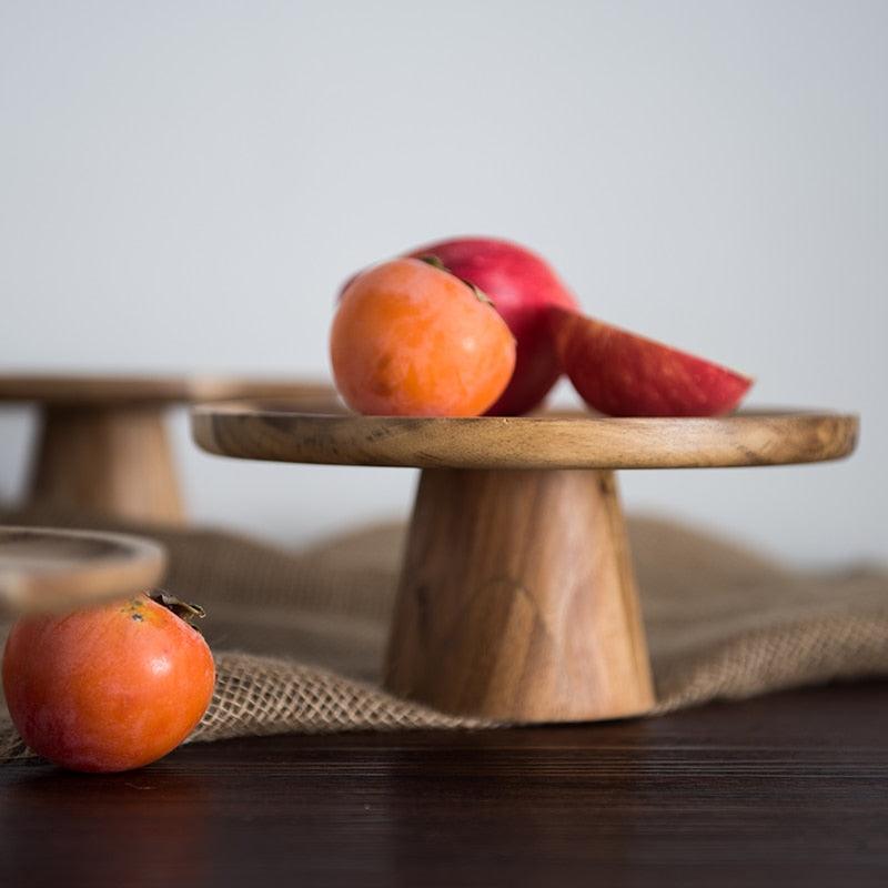 Japanese Style Wooden Dessert Stand - Spiritwood kitchen