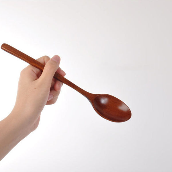 6 piece Long Wooden Spoon