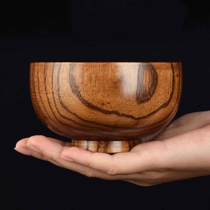 Japanese Style Wooden Bowl 1pc - Spiritwood kitchen